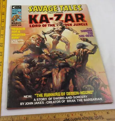 Buy Savage Tales #10 Ka-Zar Marvel Magazine VF Curtis Shanna Neal Adams Art • 18.60£