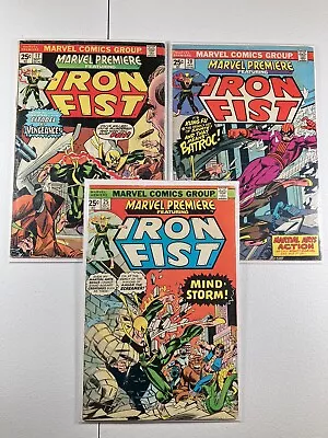 Buy (3 Books!) MARVEL PREMIERE 17 20 25, 3rd App Iron Fist! Value Stamps Intact • 10.86£