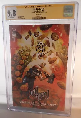 Buy HELL TO PAY #1 MIKE DEL MUNDO COVER F VARIANT CGC 9.8 SS 2022 Image Comics Soule • 104.84£