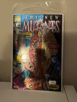 Buy The New Mutants #98 FIRST APPEARANCE OF DEADPOOL Facsimile Foil Cover Damaged • 4.99£