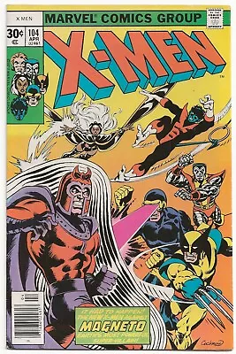 Buy Uncanny X-Men 104 VF- 7.5 1st App. Starjammers Magneto Wolverine No Stan Lee CGC • 50.57£
