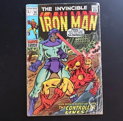 Buy Iron Man Vol1 #28 Aug 1970 Feat The Controller Uk Price Variant Early Bronze Age • 12.25£
