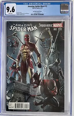Buy Amazing Spider-Man #12 Dell Otto 1:25 Variant Cover CGC 9.6 1st Leopardon (2015) • 159.95£