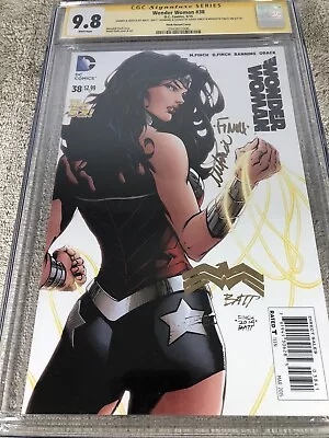 Buy Wonder Woman 38 CGC 3XSS 9.8 Remark Meredith David Finch Variant Cover 3/15 • 855.79£