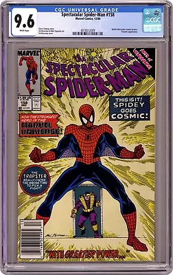 Buy Spectacular Spider-Man Peter Parker #158D CGC 9.6 1989 4018012009 • 60.58£