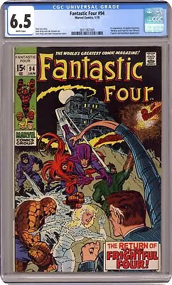 Buy Fantastic Four #94 CGC 6.5 1970 3811567005 • 132.02£