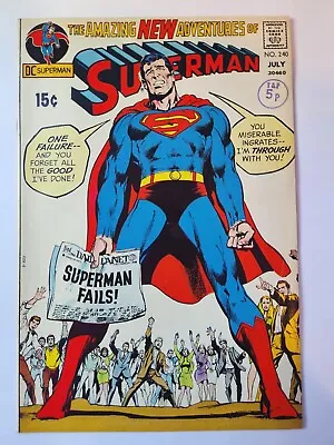 Buy SUPERMAN # 240 - DC 1971 - 'To Save A Superman' & A Tale Of Krypton- VF • 12.99£