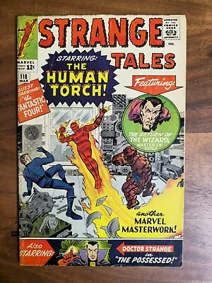 Buy Strange Tales #118 (Marvel 1964) 1st Doctor Strange Cover Appearance VG 4.0 • 58.24£