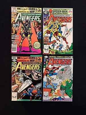 Buy Avengers Lot Of 4 Marvel 1981 Issues 213, 214, 215, 222 Mid Grade • 11.65£