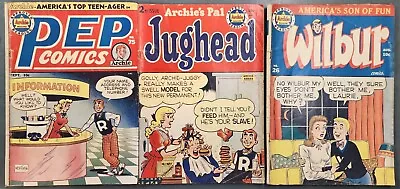 Buy Pep Comics 75 Jughead 2 Wilbur 26 Archie Comics Magazine Lot • 108.88£