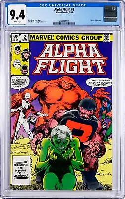 Buy Alpha Flight #2 CGC 9.4 (Sep 1983, Marvel) John Byrne Story, Origin Of Marrina • 37.28£