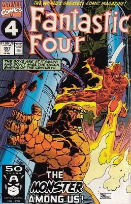 Buy Fantastic Four #357 VG 1991 Stock Image Low Grade • 2.10£