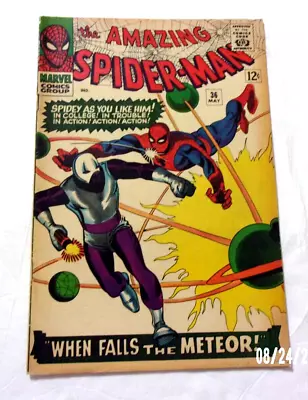 Buy Amazing Spiderman #36 1966 Clean Tight Vg/fn 1st Looter Lee/ditko Classic • 104.84£