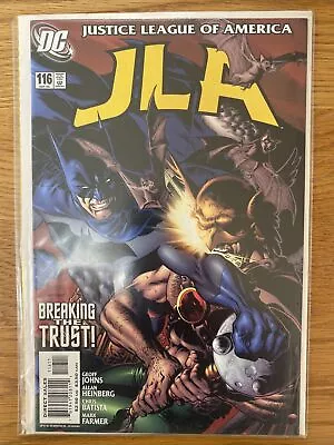 Buy Justice League Of America JLA #116 Sept 2005 Johns/Heinberg/Batista DC Comics • 3.99£