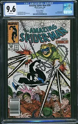 Buy Amazing Spider-Man #299 (1988) CGC 9.6 White - Newsstand - MARK JEWELERS - Venom • 1,316.35£