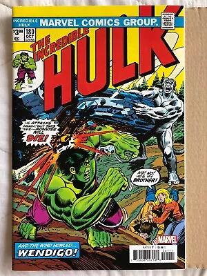 Buy Incredible Hulk 180 Facsimile Reprint Edition. 1st Wolverine Cameo • 9.99£