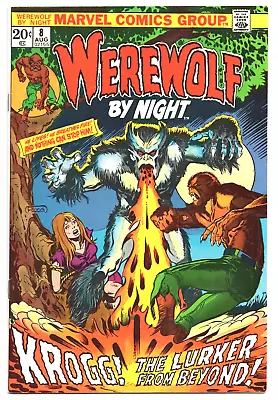 Buy WEREWOLF BY NIGHT First KROGG Volume 1 #8 August 1973 MARVEL Comic USA Book VF • 27.17£