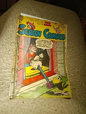 Buy Real Screen #73 1954-DC Comic-Piggy Bank Cv-Fox Crow-Flippity & Flop Golden Age  • 23.89£