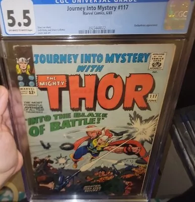 Buy Journey Into Mystery # 117 CGC 5.5 1st Odinsword & Early Thor App 1965 • 62.09£