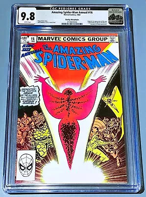 Buy RARE ROCKY MOUNTAIN PEDIGREE Amazing Spider-Man Annual #16 1982 CGC 9.8 WHITE • 1,241.80£