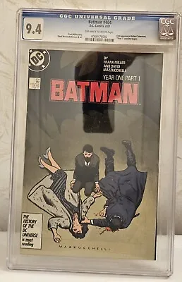 Buy Batman #404 CGC 9.4  Year One  Part 1 Storyline Begins. • 62.13£