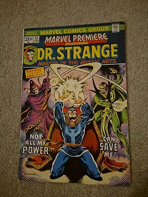 Buy MARVEL PREMIERE #13, DOCTOR STRANGE, Marvel Comics (1974) • 10£