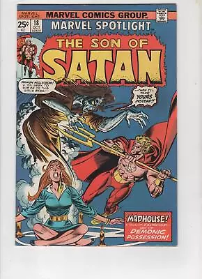 Buy Marvel Spotlight: Son Of Satan #18, MVS Intact, VF- 7.5, 1st Print, 1974, Scans • 10.07£