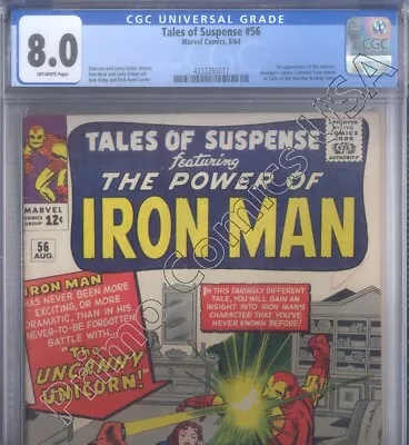 Buy PRIMO:  TALES OF SUSPENSE #56 1st Unicorn 1964 Marvel Comics CGC 8.0 VF • 154.55£