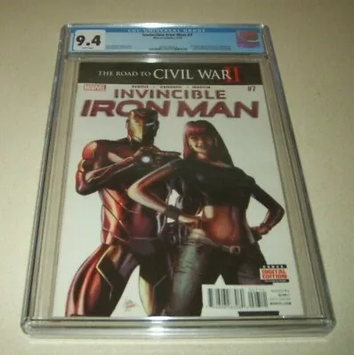 Buy Invincible IRON MAN 7 CGC 9.4 1st Cameo Appearance Riri Williams 🔥 Comic • 34.94£