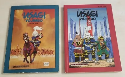 Buy Stan Sakai USAGI YOJIMBO Book One & Two 1st Edition 1987 Fantagraphics Comic TPB • 93.15£