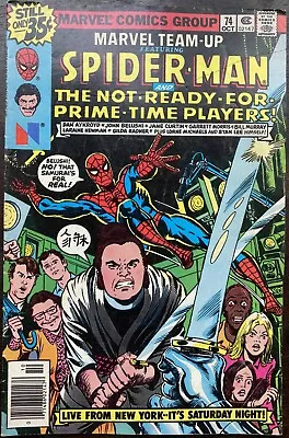 Buy Marvel Team-Up #74 ~ Spiderman And The Cast Of SNL ~ VG • 9.71£
