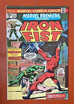 Buy MARVEL PREMIERE #23 (1975) NICE COPY IRON FIST FN/VF - 1st App. Rafael Scarfe • 10.86£