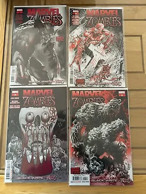 Buy MARVEL ZOMBIES - BLACK WHITE And BLOOD (2023) #1-4 Complete Series • 27£