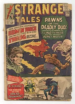 Buy Strange Tales #126 GD- 1.8 1964 1st App. Dormammu, Clea • 62.13£