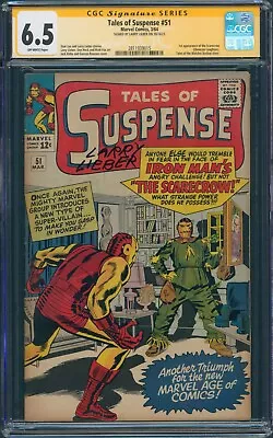 Buy Tales Of Suspense #51 1964 CGC 3.5 OWP SS Signed Larry Lieber 1st App Scarecrow • 582.46£