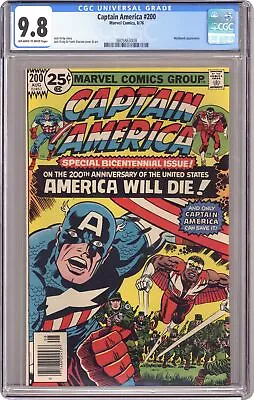 Buy Captain America #200 CGC 9.8 1976 3805863008 • 330.06£