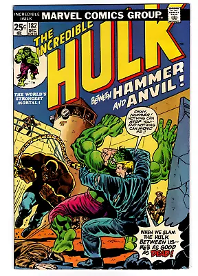 Buy Incredible Hulk 182 (1974) VF- Third Wolverine Appearance, 1st Hammer & Anvil • 217.44£