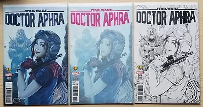 Buy Doctor Aphra #1 - Ashley Witter STAR WARS Variant Cover Set Of 3 Marvel Comics • 77.65£