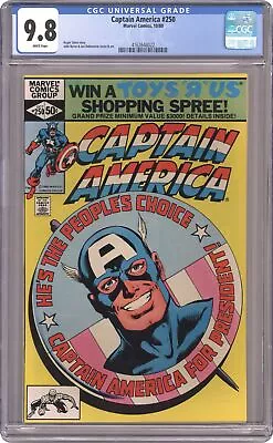 Buy Captain America #250 CGC 9.8 1980 4162648022 • 147.56£