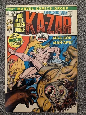 Buy Astonishing Tales 11 Featuring Ka-Zar. Marvel 1972. Origin. Combined Postage • 9.98£