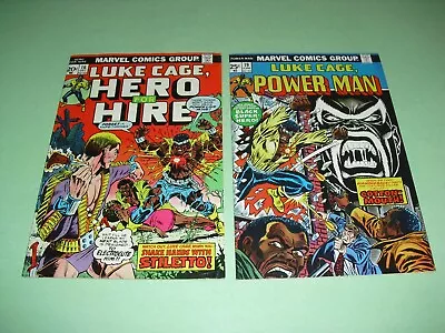 Buy Luke Cage Hero For Hire #16 VF+ & Power Man #19 NM 9.2 1973! Marvel VF/NM B103 • 23.76£