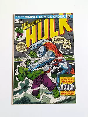 Buy Incredible Hulk #165 1973 HIGH GRADE 1st Appearance Aquon! • 23.26£