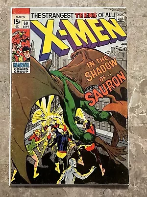 Buy X-Men #60 FN+ (1969 Marvel Comics) - Key 1st Appearance Of Sauron • 93.19£