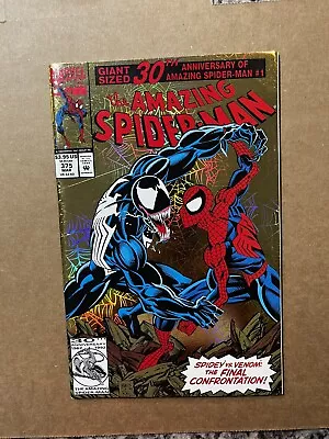 Buy Amazing Spider-Man #375 VF/NM Venom Appearance! Anniversary Issue! Marvel 1993 • 7.76£