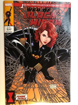 Buy Web Of Black Widow #1. Ashley Witter Variant (Spiderman 1 Homage) • 38.05£