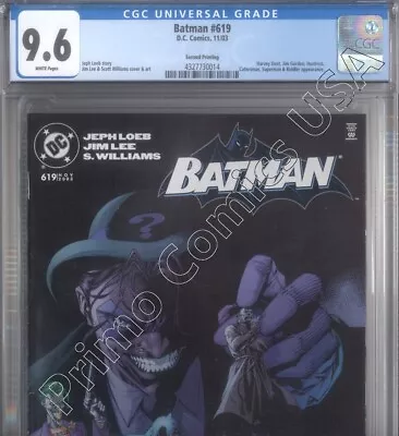 Buy PRIMO:  BATMAN #619 2nd Print RARER HUNTRESS 2003 DC Comics CGC 9.6 NM+ • 34.97£