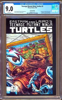 Buy Teenage Mutant Ninja Turtles #3 (1988) CGC 9.0  WP  2nd Print  Eastman - Laird • 46.59£