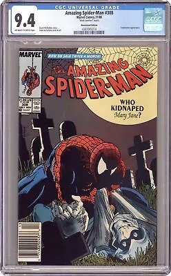 Buy Amazing Spider-Man Mark Jewelers #308MJ CGC 9.4 Newsstand 1988 4387045014 • 120.37£