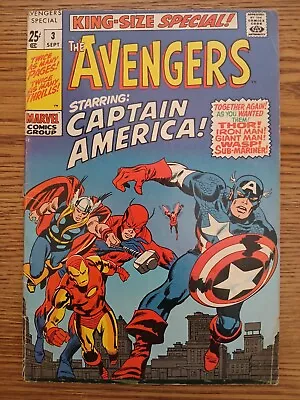 Buy Avengers Annual #3 King Size Special ; 1969 • 19.18£