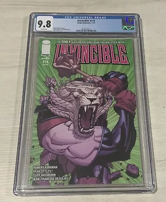 Buy Invincible #115 CGC 9.8 (2014) Image Comics • 174.74£